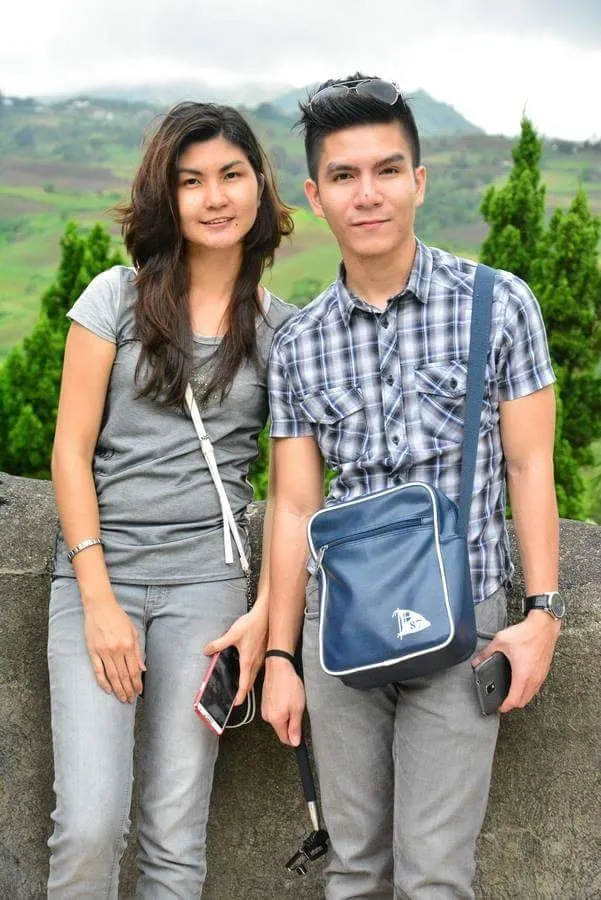 Jervis and Hazel captured together outdoors