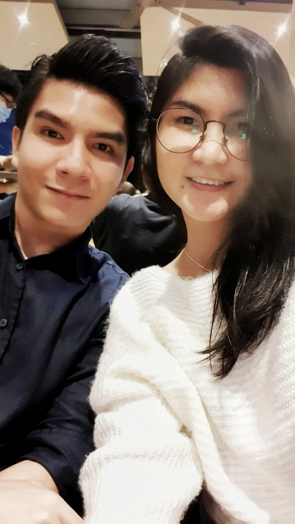 Jervis and Hazel in a romantic portrait